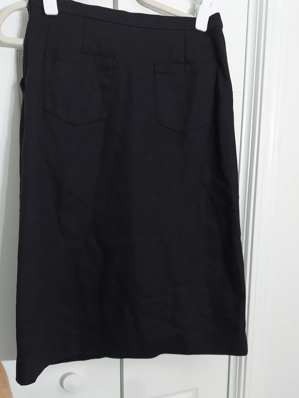 Cynthia Rowley Skirt, Size 6, Black Denim, Brass Stud Embellished